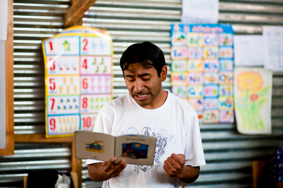 teacher in Xecotoj Guatemala