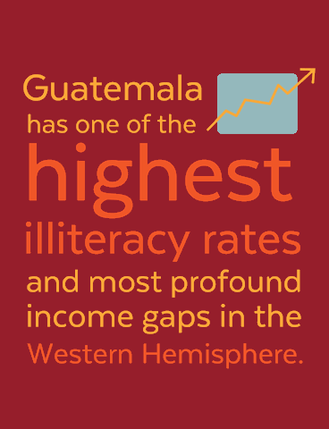 Education Crisis: In Guatemala, 70 percent of children are in school and not learning basic reading and writing skills.